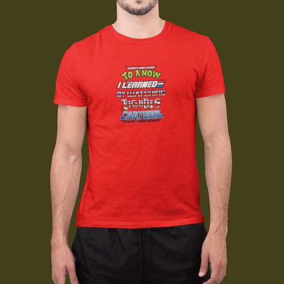 Everything I Need to Know, I learned by Watching Eighties Cartoons Shirt - Picture 8 of 8